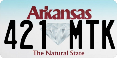 AR license plate 421MTK