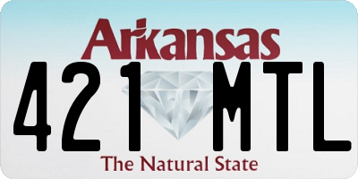 AR license plate 421MTL