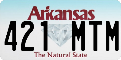 AR license plate 421MTM