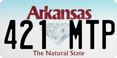 AR license plate 421MTP