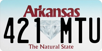 AR license plate 421MTU