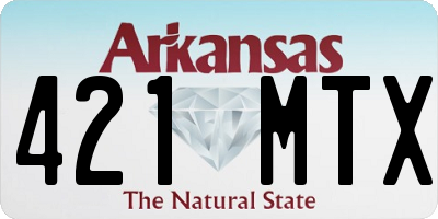 AR license plate 421MTX