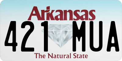 AR license plate 421MUA