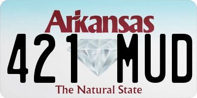 AR license plate 421MUD