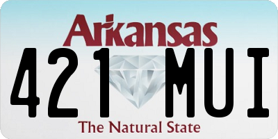 AR license plate 421MUI
