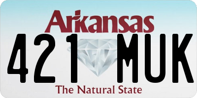 AR license plate 421MUK