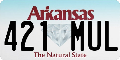 AR license plate 421MUL