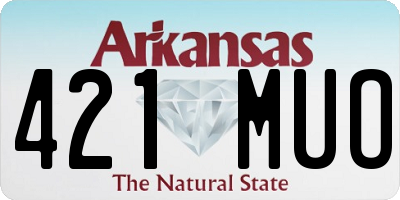 AR license plate 421MUO