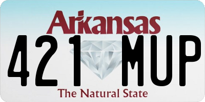 AR license plate 421MUP