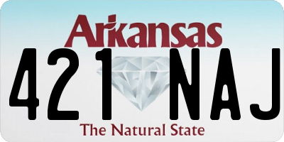 AR license plate 421NAJ