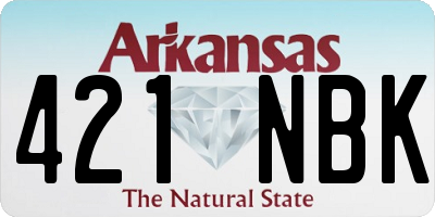 AR license plate 421NBK