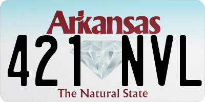 AR license plate 421NVL