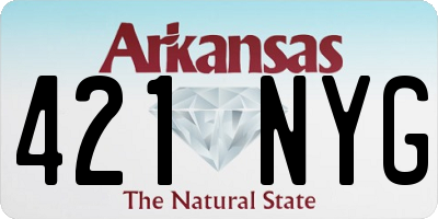 AR license plate 421NYG
