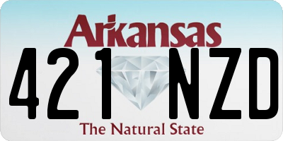 AR license plate 421NZD