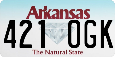 AR license plate 421OGK