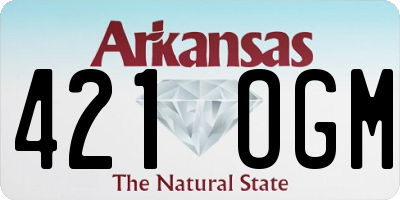 AR license plate 421OGM