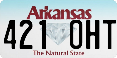 AR license plate 421OHT