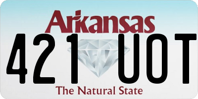 AR license plate 421UOT