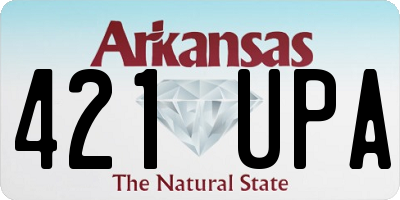 AR license plate 421UPA