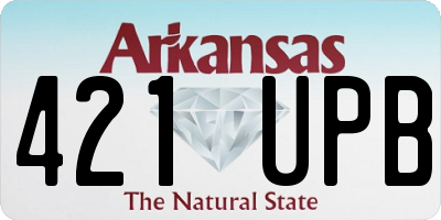 AR license plate 421UPB