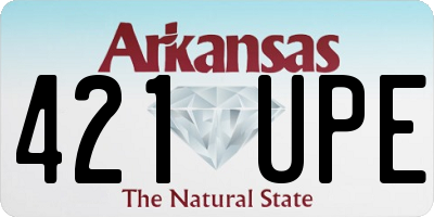 AR license plate 421UPE