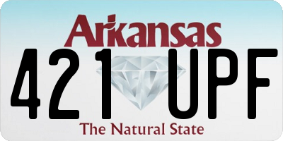 AR license plate 421UPF