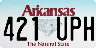 AR license plate 421UPH