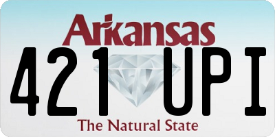 AR license plate 421UPI