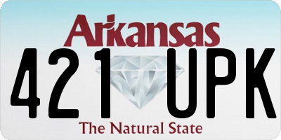 AR license plate 421UPK