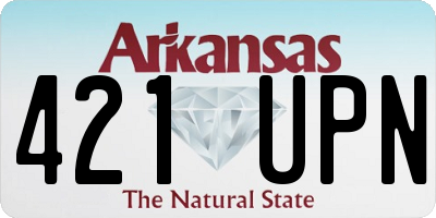 AR license plate 421UPN