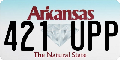 AR license plate 421UPP