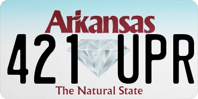 AR license plate 421UPR