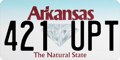 AR license plate 421UPT