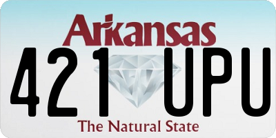 AR license plate 421UPU