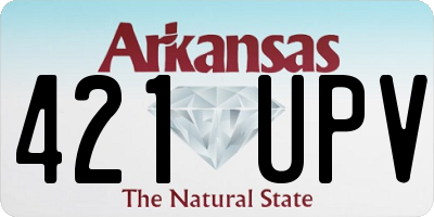 AR license plate 421UPV
