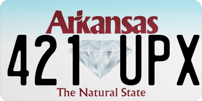 AR license plate 421UPX