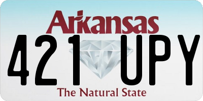 AR license plate 421UPY