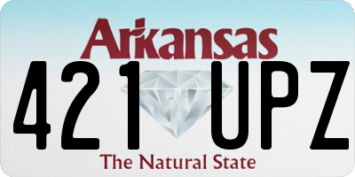 AR license plate 421UPZ