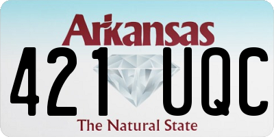 AR license plate 421UQC