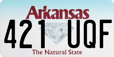 AR license plate 421UQF