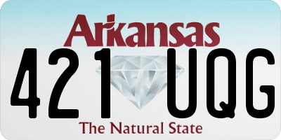AR license plate 421UQG