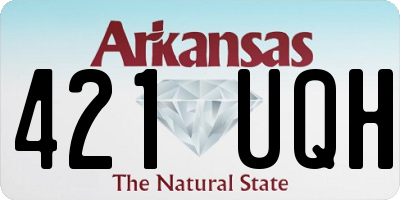 AR license plate 421UQH