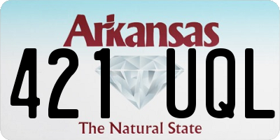 AR license plate 421UQL