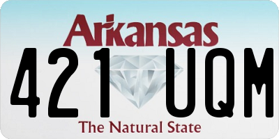 AR license plate 421UQM
