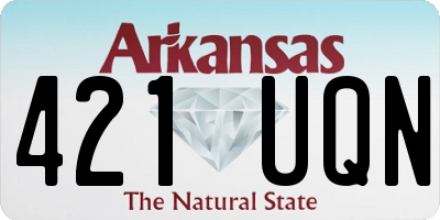 AR license plate 421UQN