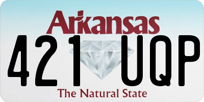 AR license plate 421UQP