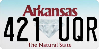 AR license plate 421UQR