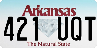 AR license plate 421UQT