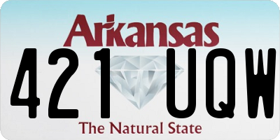AR license plate 421UQW