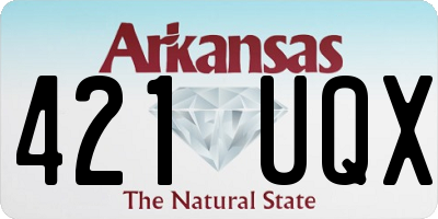 AR license plate 421UQX